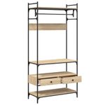 Casa si Gradina - Mobilier - Dulapuri si sifoniere - Sifoniere - Sifonier cu sertare stejar sonoma 89x39x184,5 cm lemn compozit - Infinity.ro