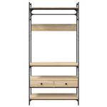 Casa si Gradina - Mobilier - Dulapuri si sifoniere - Sifoniere - Sifonier cu sertare stejar sonoma 89x39x184,5 cm lemn compozit - Infinity.ro