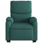 Ingrijire personala si Cosmetice - Sanatate si wellness - Articole wellness - Fotolii de masaj - Fotoliu electric masaj rabatabil / ridicare verde inchis textil - Infinity.ro