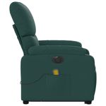 Ingrijire personala si Cosmetice - Sanatate si wellness - Articole wellness - Fotolii de masaj - Fotoliu electric masaj rabatabil / ridicare verde inchis textil - Infinity.ro