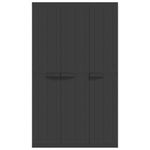 Casa si Gradina - Mobilier - Dulapuri si sifoniere - Dulapuri - Dulap depozitare de exterior, negru, 97x37x165 cm, PP - Infinity.ro