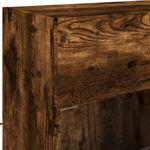 Casa si Gradina - Mobilier - Comode si corpuri - Comode - Comoda TV de perete cu LED, stejar fumuriu, 78,5x30x60,5 cm - Infinity.ro