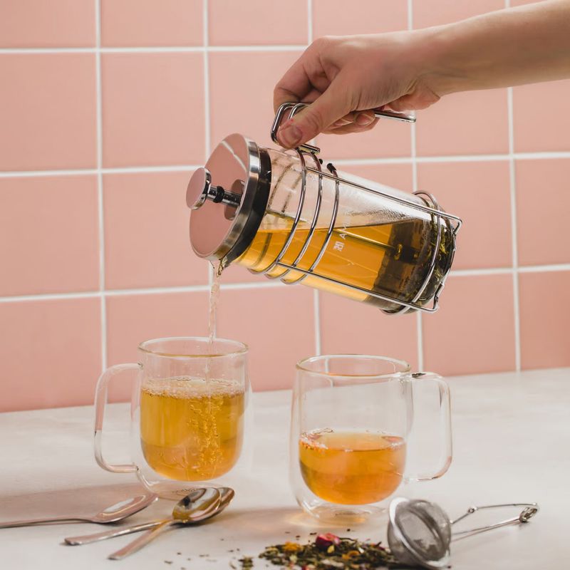 Casa si Gradina - Bucatarie si vesela - Vase pentru gatit - Ceainice si infuzoare - Infuzor ceai sau cafea cu maner metalic 0.35 L, AMBITION Aroma - Infinity.ro