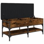 Casa si Gradina - Mobilier - Organizare si depozitare - Bancute - Banca de pantofi, stejar fumuriu, 102x42x45 cm, lemn prelucrat - Infinity.ro
