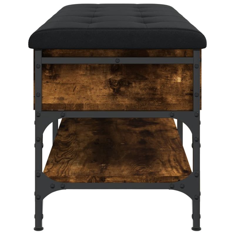 Casa si Gradina - Mobilier - Organizare si depozitare - Bancute - Banca de pantofi, stejar fumuriu, 102x42x45 cm, lemn prelucrat - Infinity.ro