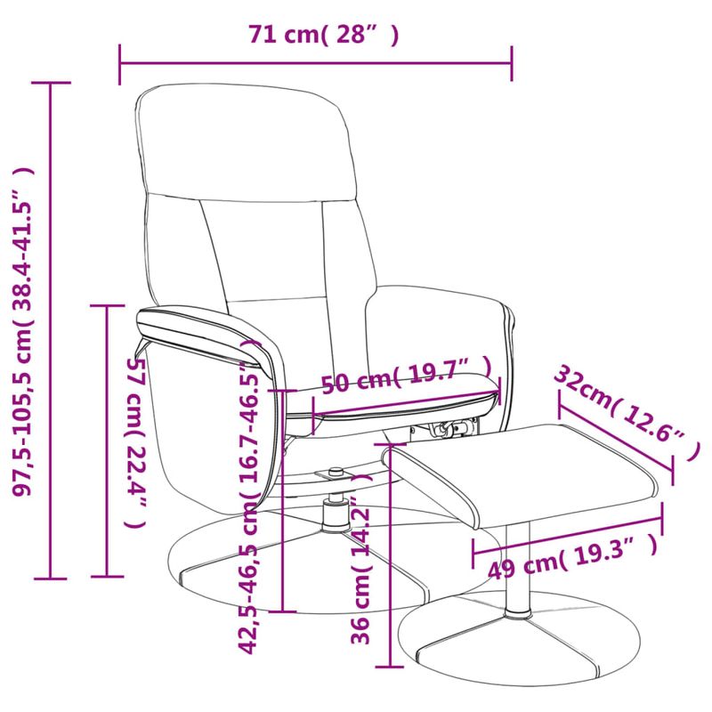 Casa si Gradina - Mobilier - Scaune si fotolii - Fotolii - Fotoliu de relaxare cu taburet, gri inchis, catifea - Infinity.ro