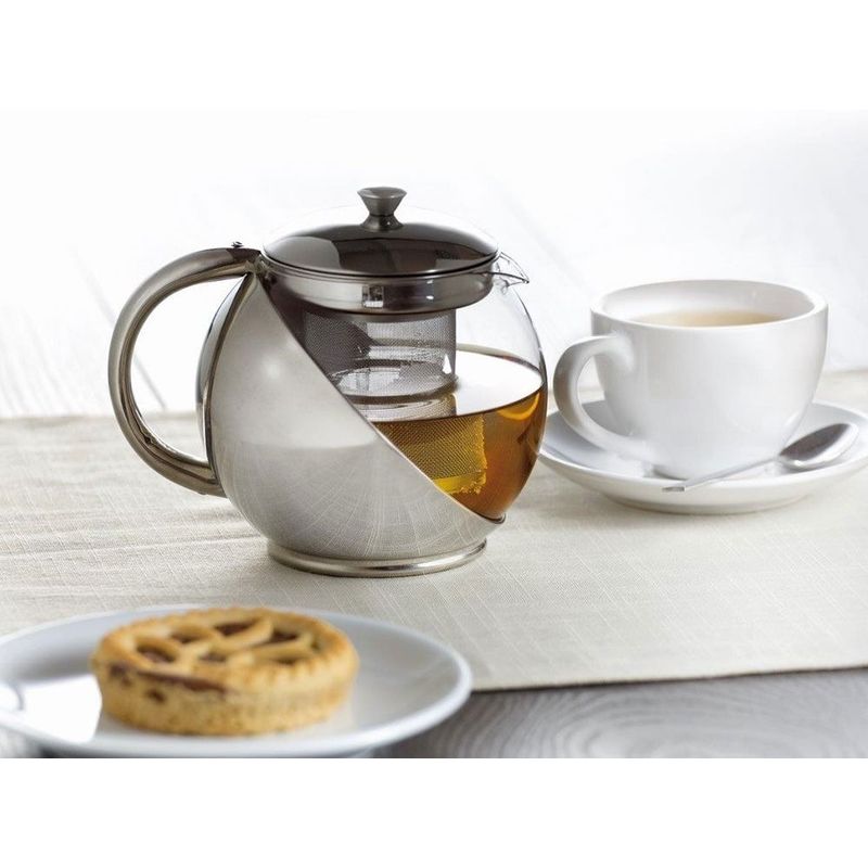 Casa si Gradina - Bucatarie si vesela - Vase pentru gatit - Ceainice si infuzoare - Ceainic sticla cu infuzor inox 0.9 L, AMBITION Lumen - Infinity.ro