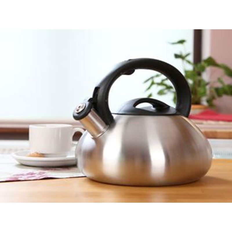 Casa si Gradina - Bucatarie si vesela - Vase pentru gatit - Ceainice si infuzoare - Ceainic din inox cu fluier 2.5 L(3 L), inductie, model bombat, AMBITION Melody - Infinity.ro