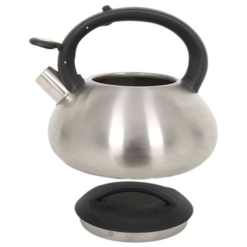 Casa si Gradina - Bucatarie si vesela - Vase pentru gatit - Ceainice si infuzoare - Ceainic din inox cu fluier 2.5 L(3 L), inductie, model bombat, AMBITION Melody - Infinity.ro