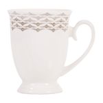 Casa si Gradina - Bucatarie si vesela - Cani si pahare - Cani si cesti - Cana portelan cu talpa 300 ml, platina 5, AMBITION Diana - Infinity.ro