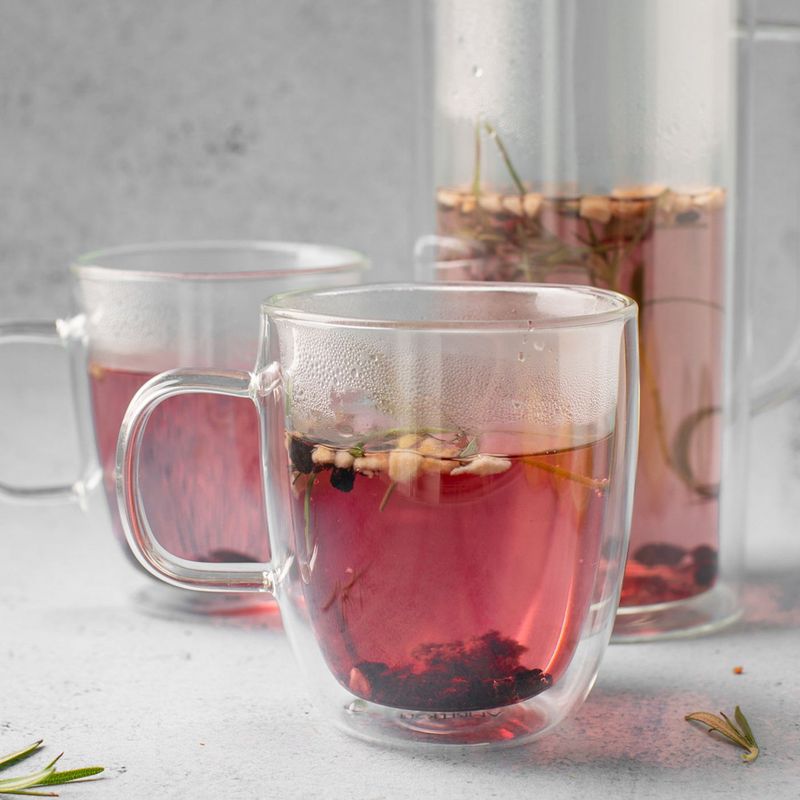 Casa si Gradina - Bucatarie si vesela - Cani si pahare - Cani si cesti - Set 2 cesti 350 ml, sticla termorezistenta, AMBITION Mia - Infinity.ro