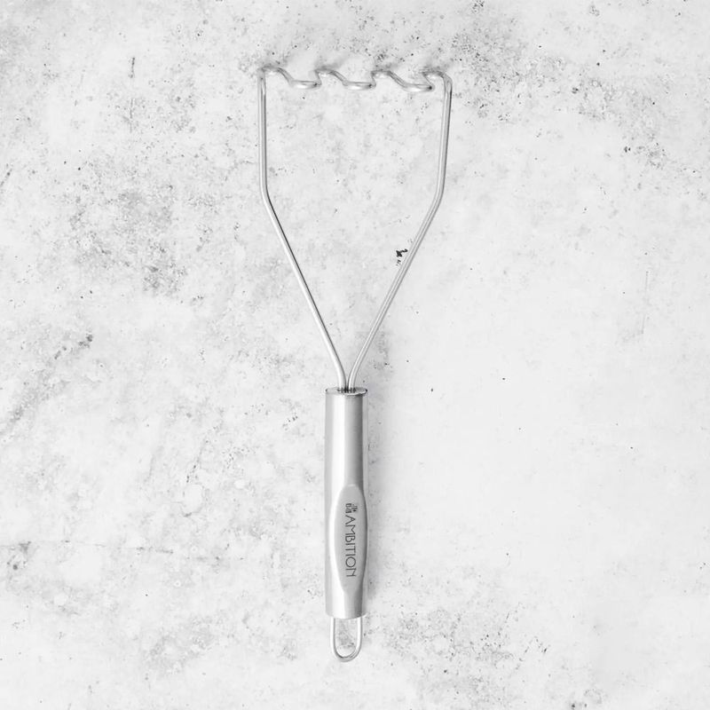Casa si Gradina/Bucatarie si vesela/Ustensile bucatarie/Polonice, linguri si clesti de bucatarie - Zdrobitor cartofi, inox, AMBITION Ivy - Infinity.ro