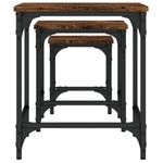 Casa si Gradina - Mobilier - Mese si birouri - Masute de cafea - Masute suprapuse de cafea 3 buc, stejar fumuriu, lemn prelucrat - Infinity.ro