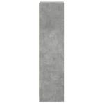 Casa si Gradina - Mobilier - Comode si corpuri - Comode - Dulap cu usi din sticla, gri beton, 35x37x142 cm - Infinity.ro