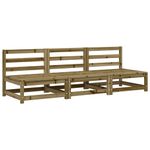 Casa si Gradina - Gradina si terasa - Mobilier exterior - Canapele si fotolii gradina - Canapele gradina fara cotiere 3 buc. 70x70x67cm lemn pin tratat - Infinity.ro