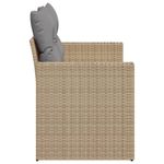 Casa si Gradina - Gradina si terasa - Mobilier exterior - Canapele si fotolii gradina - Canapea de gradina cu perne, 2 locuri, bej, poliratan - Infinity.ro