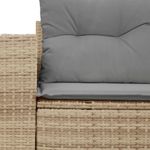 Casa si Gradina - Gradina si terasa - Mobilier exterior - Canapele si fotolii gradina - Canapea de gradina cu perne, 2 locuri, bej, poliratan - Infinity.ro
