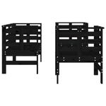 Casa si Gradina - Gradina si terasa - Mobilier exterior - Seturi mobila gradina - Set mobilier de gradina, 3 piese, negru, lemn masiv pin - Infinity.ro