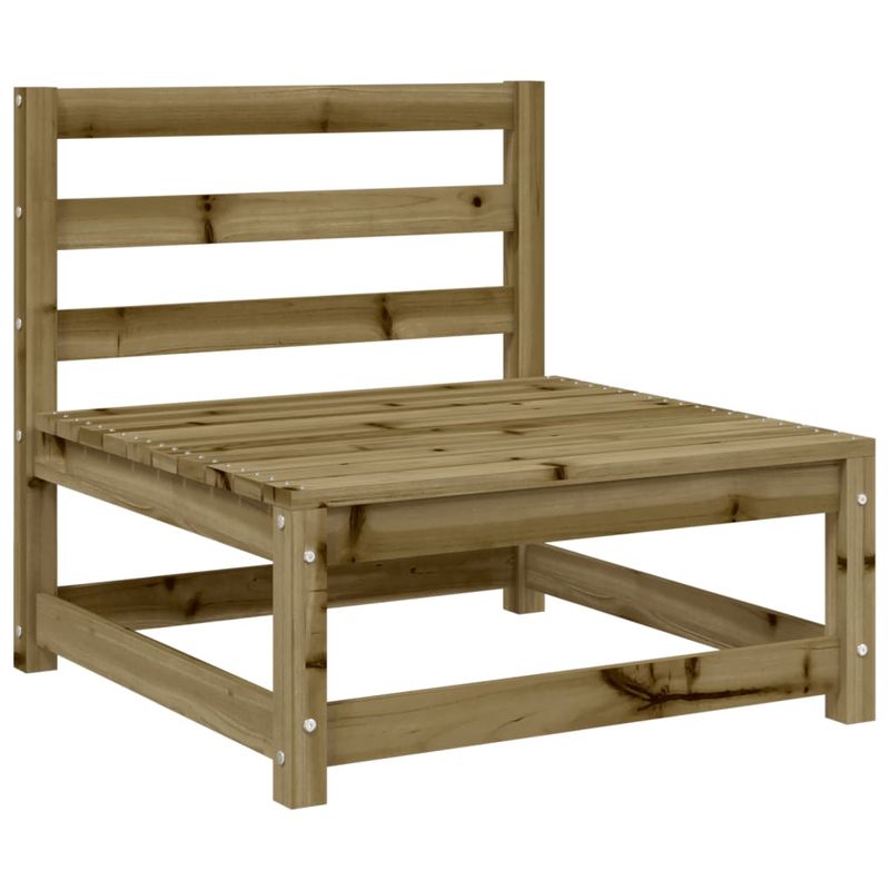 Casa si Gradina - Gradina si terasa - Mobilier exterior - Canapele si fotolii gradina - Canapea de gradina cu 3 locuri, lemn de pin tratat, model colț + 2x scaun - Infinity.ro