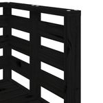 Casa si Gradina - Gradina si terasa - Mobilier exterior - Seturi mobila gradina - Set mobilier de gradina, 3 piese, negru, lemn masiv pin - Infinity.ro