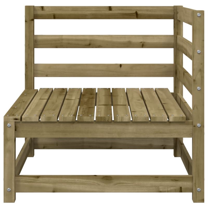 Casa si Gradina - Gradina si terasa - Mobilier exterior - Canapele si fotolii gradina - Canapea de gradina cu 3 locuri, lemn de pin tratat, model colț + 2x scaun - Infinity.ro