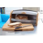 Casa si Gradina - Bucatarie si vesela - Organizare si depozitare bucatarie - Cutii alimentare - Cutie depozitare paine cu tocator din lemn, AMBITION Oskar - Infinity.ro