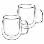Casa si Gradina - Bucatarie si vesela - Cani si pahare - Cani si cesti - Set 2 cani 250 ml, sticla termorezistenta, 7.5 cm, AMBITION Mia - Infinity.ro