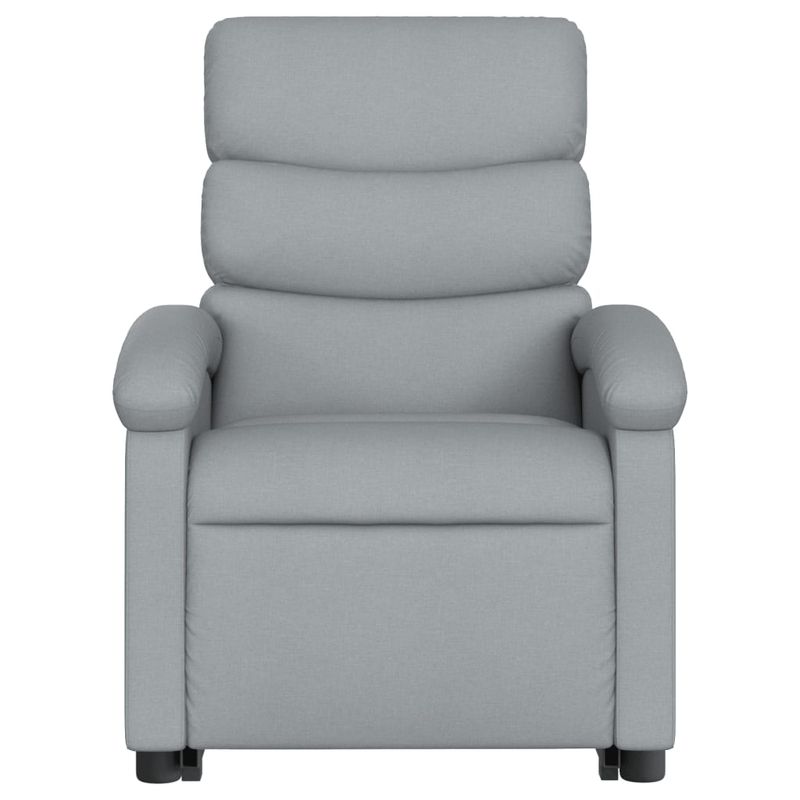 Ingrijire personala si Cosmetice - Sanatate si wellness - Articole wellness - Fotolii de masaj - Fotoliu de masaj rabatabil cu ridicare, gri deschis, textil - Infinity.ro