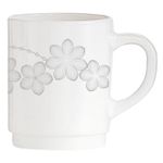 Casa si Gradina - Bucatarie si vesela - Cani si pahare - Cani si cesti - Cana sticla 250 ml, alb, AMBITION Dream Flower - Infinity.ro