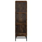 Casa si Gradina - Mobilier - Comode si corpuri - Comode - Dulap cu usi din sticla, stejar fumuriu, 35x37x120 cm - Infinity.ro