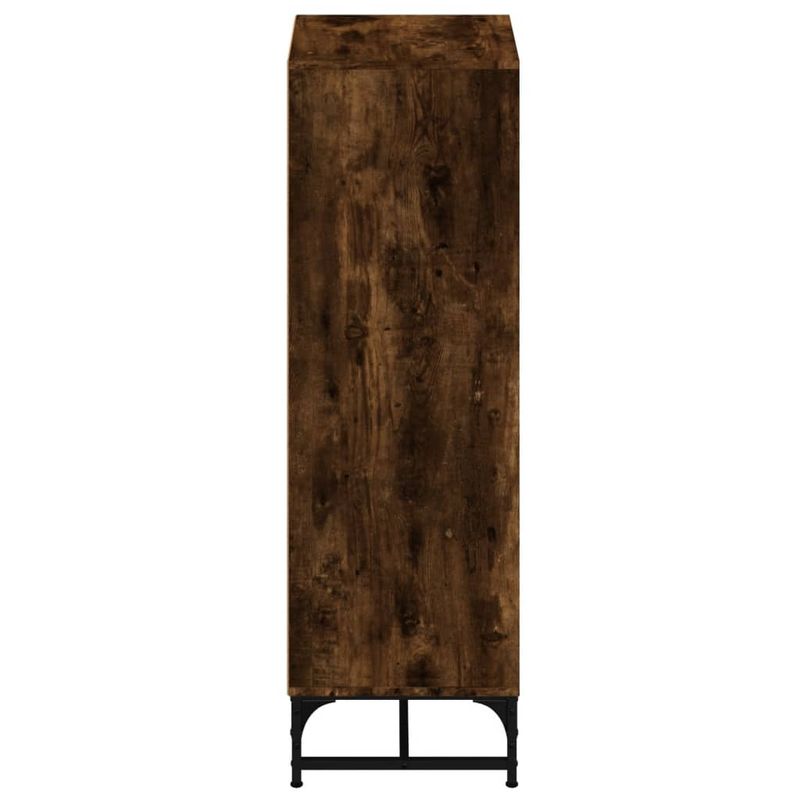 Casa si Gradina - Mobilier - Comode si corpuri - Comode - Dulap cu usi din sticla, stejar fumuriu, 35x37x120 cm - Infinity.ro