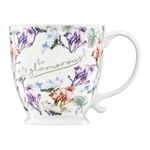 Casa si Gradina - Bucatarie si vesela - Cani si pahare - Cani si cesti - Cana portelan cu talpa 480 ml, model 2, AMBITION Garden - Infinity.ro