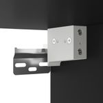 Casa si Gradina - Mobilier - Comode si corpuri - Noptiere - Noptiera montata pe perete cu lumini LED, negru - Infinity.ro