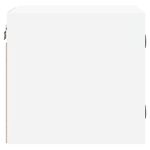 Casa si Gradina - Mobilier - Comode si corpuri - Noptiere - Noptiere cu usi din sticla, 2 buc., alb, 35x37x35 cm - Infinity.ro