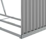 Casa si Gradina - Termice - Sobe, Seminee si accesorii - Accesorii seminee si sobe - Suport de busteni, gri deschis, 120x45x100 cm, otel galvanizat - Infinity.ro