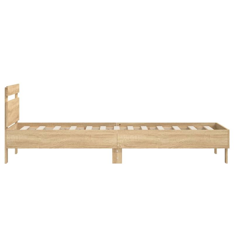 Casa si Gradina - Mobilier - Paturi si accesorii - Paturi - Cadru de pat cu tablie stejar sonoma 90x190 cm lemn prelucrat - Infinity.ro