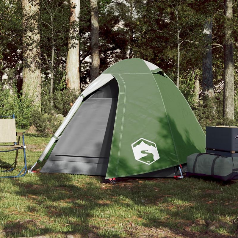 Sport si Outdoor - Camping - Corturi camping - Cort de camping pentru 2 persoane, verde, impermeabil - Infinity.ro