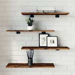 Casa si Gradina - Mobilier - Biblioteci si rafturi - Rafturi - Rafturi perete 4 buc. stejar fumuriu 60x20x1,5 cm lemn compozit - Infinity.ro