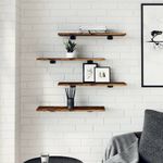 Casa si Gradina - Mobilier - Biblioteci si rafturi - Rafturi - Rafturi perete 4 buc. stejar fumuriu 60x20x1,5 cm lemn compozit - Infinity.ro