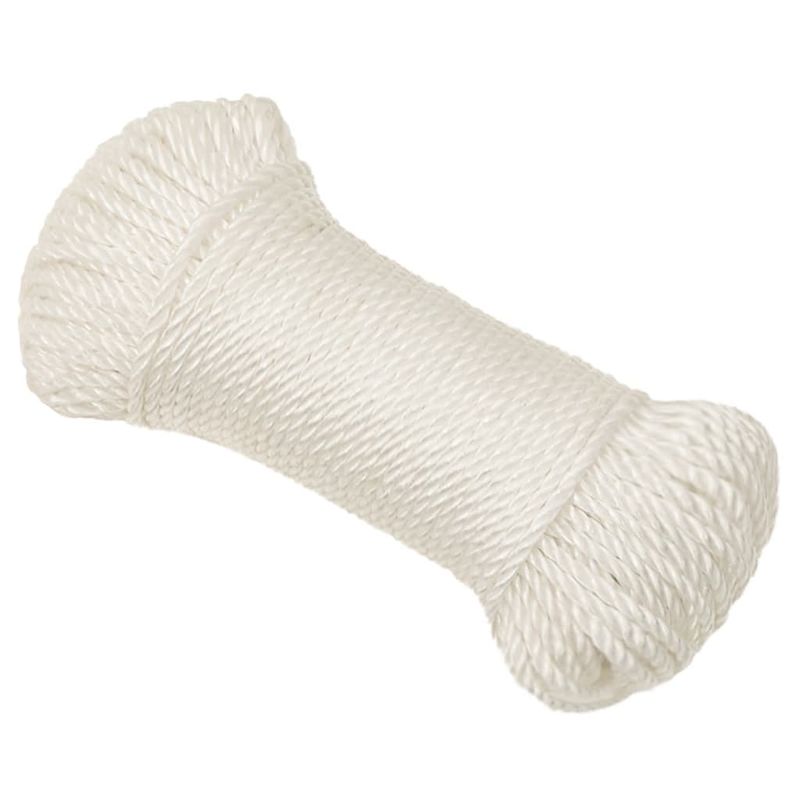 Casa si Gradina - Constructii - Feronerie si accesorii - Sfoara si lanturi - Franghie de lucru, Alb, 3 mm, 50 m, polipropilena - Infinity.ro
