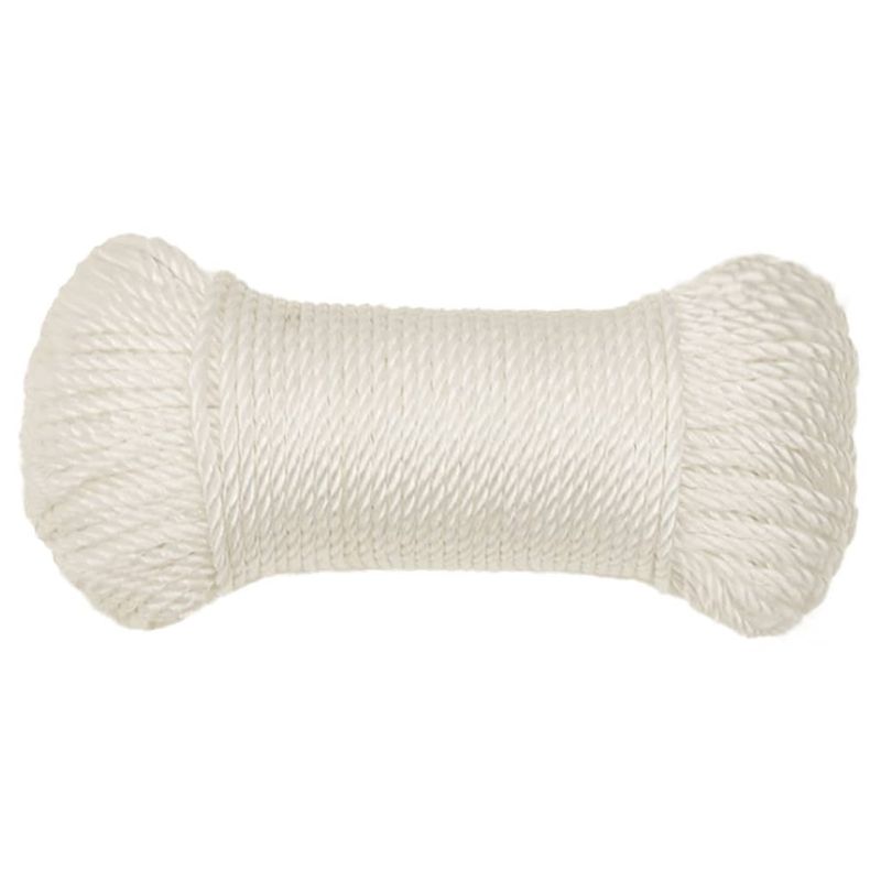 Casa si Gradina - Constructii - Feronerie si accesorii - Sfoara si lanturi - Franghie de lucru, Alb, 3 mm, 50 m, polipropilena - Infinity.ro