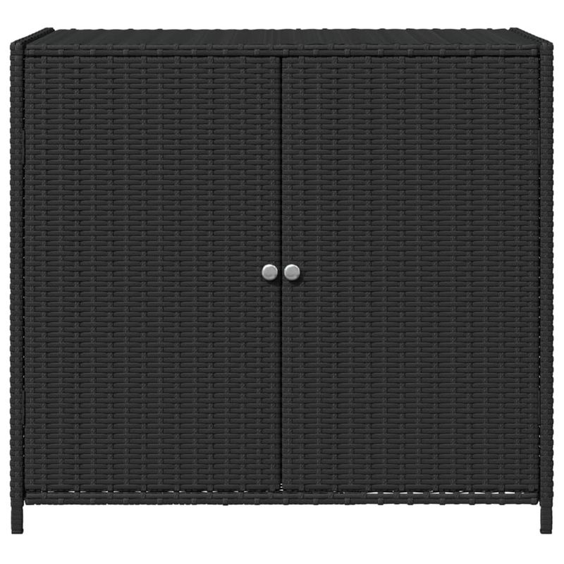 Casa si Gradina - Gradina si terasa - Mobilier exterior - Dulapuri si lazi depozitare exterior - Dulap depozitare de gradina, negru, 83x45x76 cm, poliratan - Infinity.ro