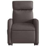Casa si Gradina - Mobilier - Scaune si fotolii - Fotolii - Fotoliu rabatabil cu ridicare pe verticala, maro inchis, textil - Infinity.ro