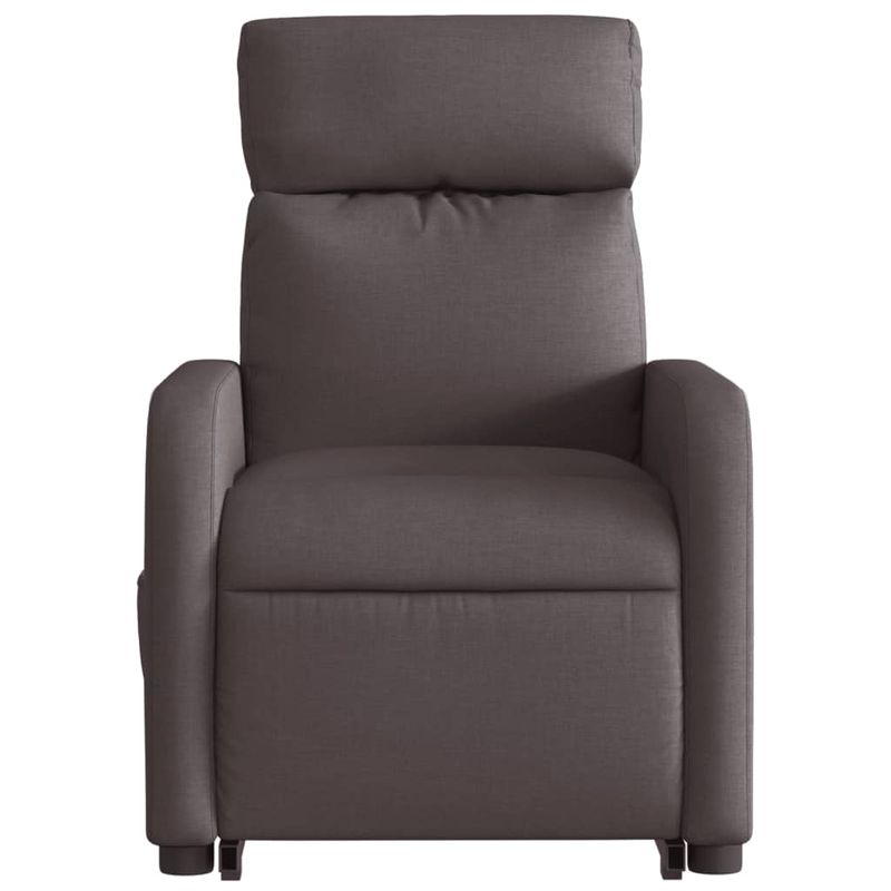 Casa si Gradina - Mobilier - Scaune si fotolii - Fotolii - Fotoliu rabatabil cu ridicare pe verticala, maro inchis, textil - Infinity.ro
