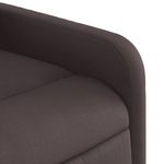 Casa si Gradina - Mobilier - Scaune si fotolii - Fotolii - Fotoliu rabatabil cu ridicare pe verticala, maro inchis, textil - Infinity.ro