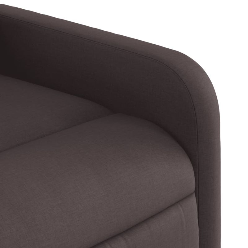 Casa si Gradina - Mobilier - Scaune si fotolii - Fotolii - Fotoliu rabatabil cu ridicare pe verticala, maro inchis, textil - Infinity.ro