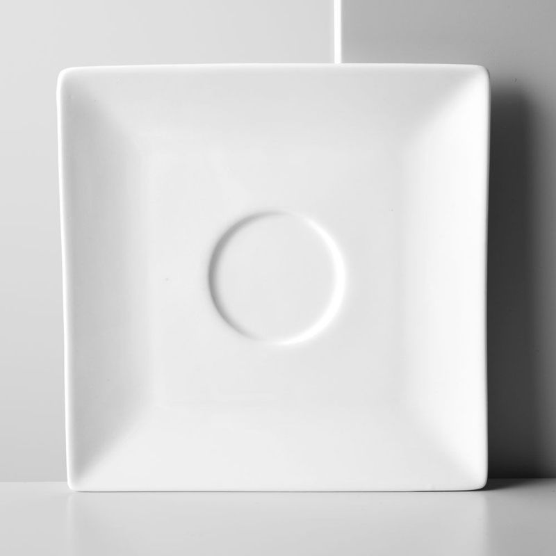 Casa si Gradina - Bucatarie si vesela - Cani si pahare - Cani si cesti - Farfurioara suport ceasca 14 x 14 cm, portelan, AMBITION Porto - Infinity.ro