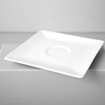 Casa si Gradina - Bucatarie si vesela - Cani si pahare - Cani si cesti - Farfurioara suport ceasca 14 x 14 cm, portelan, AMBITION Porto - Infinity.ro