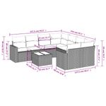 Casa si Gradina - Gradina si terasa - Mobilier exterior - Canapele si fotolii gradina - Set mobilier de gradina cu perne, 9 piese, negru, poliratan - Infinity.ro