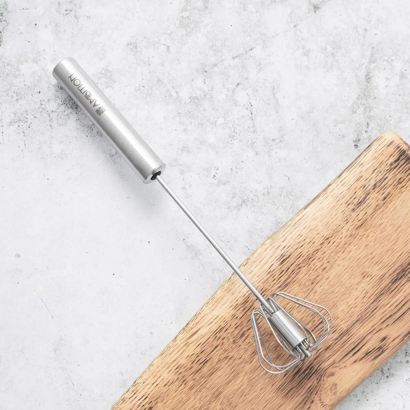 Casa si Gradina/Bucatarie si vesela/Ustensile bucatarie/Pensule, spatule si teluri bucatarie - Tel rotativ 25 cm, inox, AMBITION Ivy - Infinity.ro